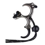 TRU Ball Archery Release HBC Flex 3 Finger Black Large Thumb Release Brass Back-Tension THBF-BT-L TRU Ball Archery Release HBC Flex 3 Finger Black