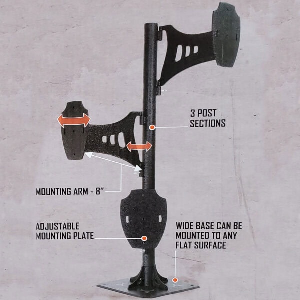 Skull Hooker Short Trophy Tree Black SKH-STTSM-BLK