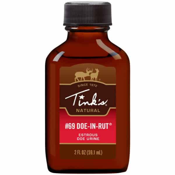 Tinks Scent 69 Doe-In-Rut Classic Glass 2oz Bottle W6008