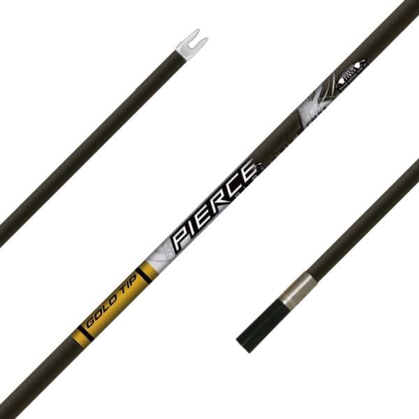 Gold Tip Pierce Platinum Bare Shafts