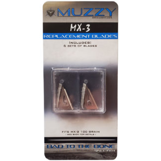 Muzzy Broadhead Replacement Blades MX-3 100 Grain 320-MX3