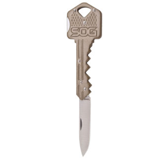 SOG Key Knife Stainless Steel Blade Brass Key SOG-KEY102-CP