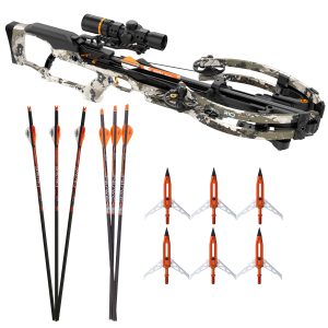 Ravin R10 XK7 Camo Package Lighted Bolts Broadheads