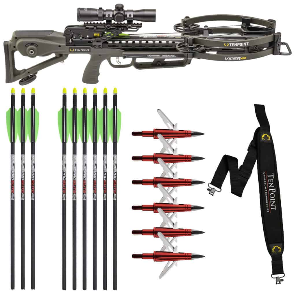TenPoint Crossbow Viper 430 ACUslide Moss Green CB230151549 (w/FREE