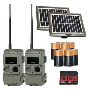 Cuddeback L Series 2 Pack IR Battery SD Solar