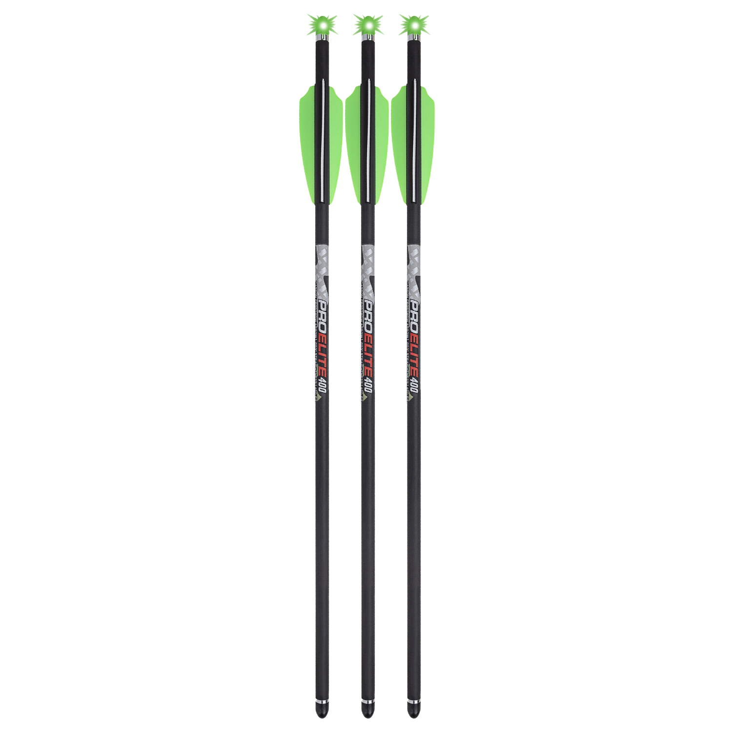 Lighted Alpha-Blaze Pro Elite 400 Carbon Crossbow Arrows