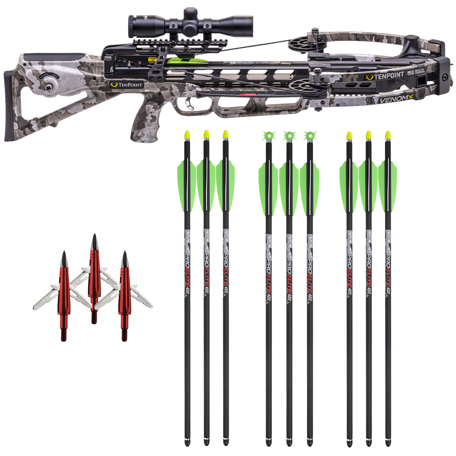 Venom X Vektra Crossbow Bolts Broadheads Lighted Bolts