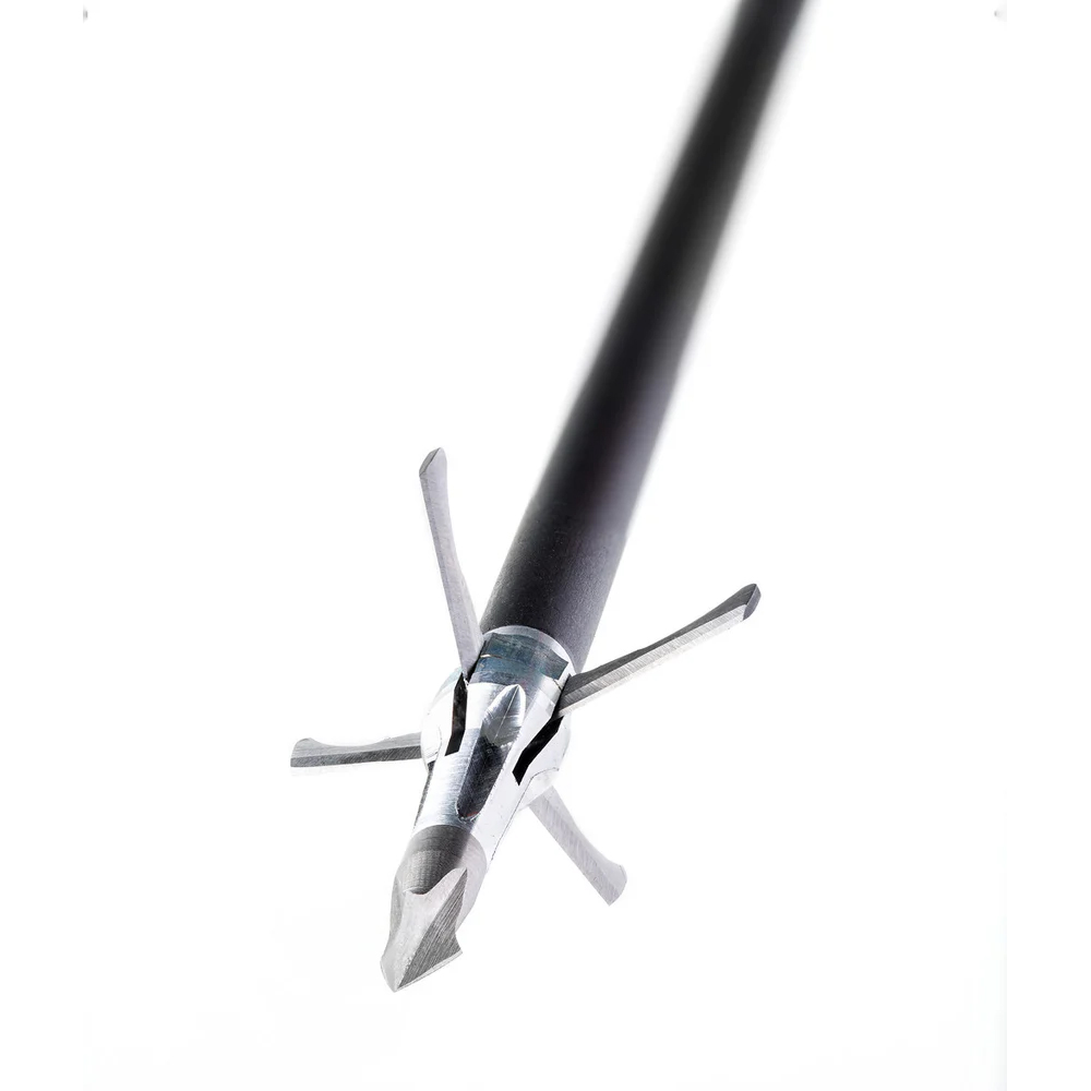 Grim Reaper Broadheads Mini Mag Broadhead 4 Blade Mechanical 1 1/4″ Cut 100 Grain 4 Pack 1601
