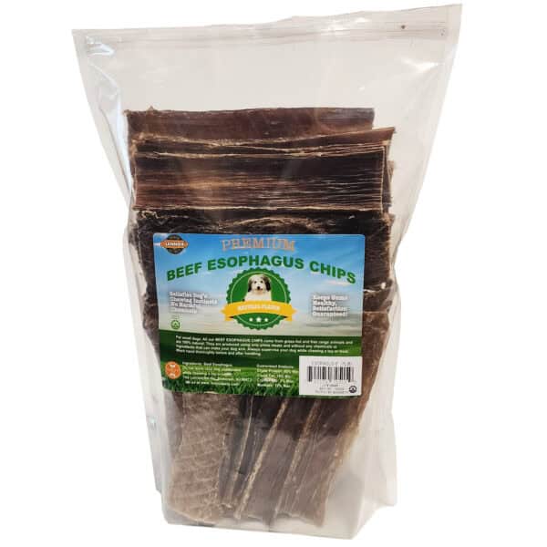 Lennox Rawhide Beef Esophagus Chips 16 oz