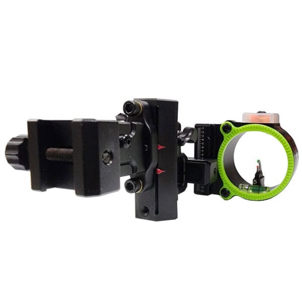 Black Gold Dual Trac Picatinny Mountain Lite Bow Sight | 2-Pin, Movable, .010, LH