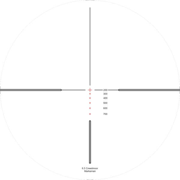 Hawke Optics Vantage IR Scope 30 WA 4-12x42 6.5 Creedmoor Marksman Reticle 14280 Combo w/Level & Mounts (14280+64101+22116) - Image 5