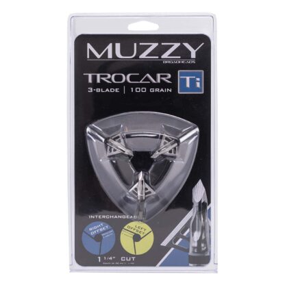 Muzzy Trocar 3blade Ti 100 Grain Broadhead 490 Ti Package