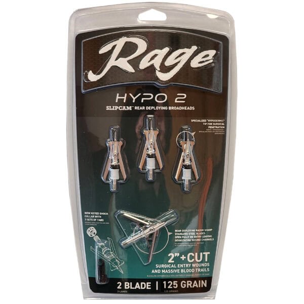 Rage Hypo 2 Expandable Compound Broadhead 125g R60003