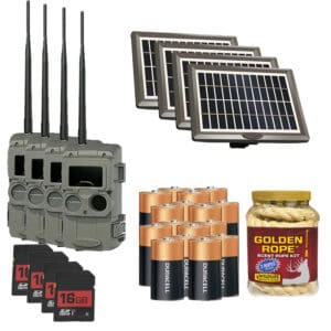 Cuddeback L Series 4 Pack Battery SD Rope