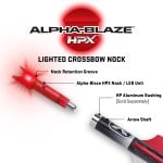TenPoint Crossbows Alpha-Blaze HPX Lighted Nock 3 Pack Red HEA-380.3R Tenpoint Crossbow Alpha Blaze Lighted Nock Red HEA-380-3R