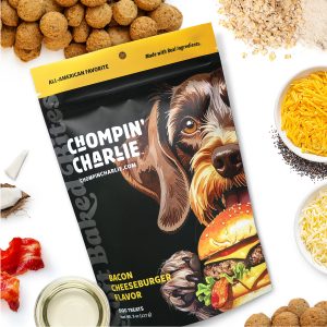 Chompin Charlie Bacon Cheeseburger Dog Treat