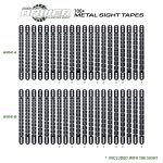 Axcel Sights DRIVER - Driver Metal Sight Tapes 100+ (Scales 11 & 12) ADVR-MST+11-12 Axcel Driver Metal Sight Tapes Group Pic