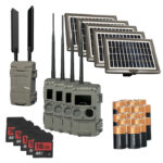 Cuddeback L Series 5 Pack IR SD Cards Solar Batteries